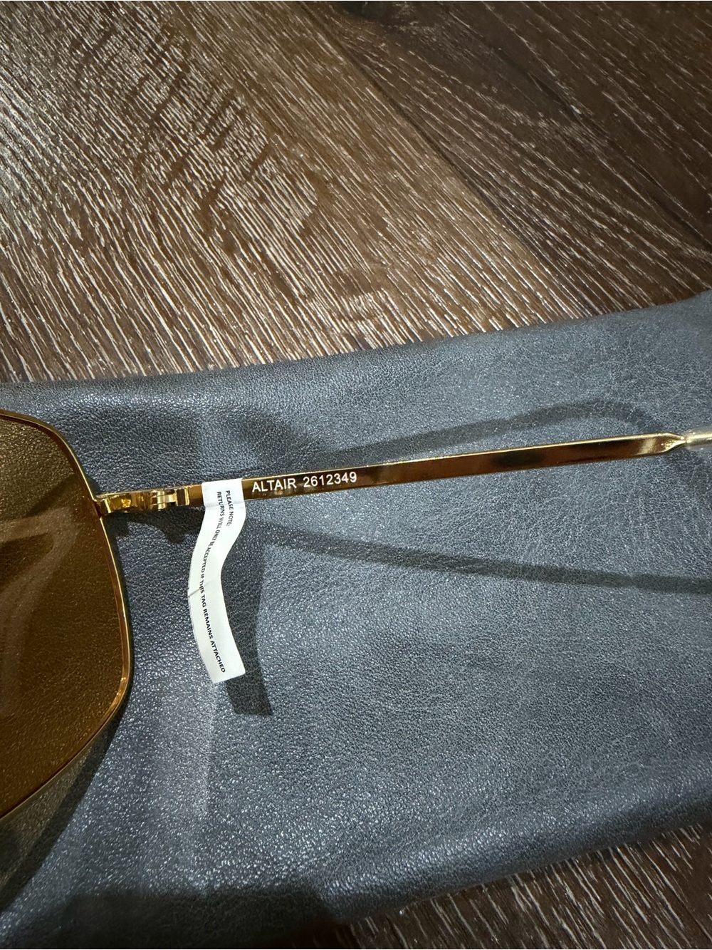 NWT Aire Altair gold clear Sunglasses with Amber Lenses - Picture 7 of 8